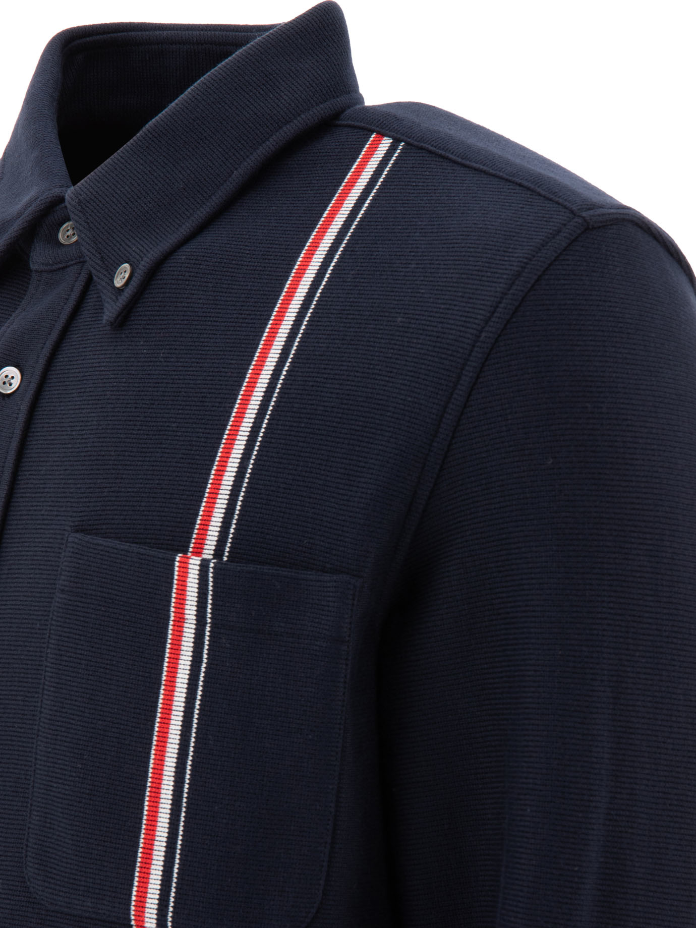 THOM BROWNE Double-face knit overshirt